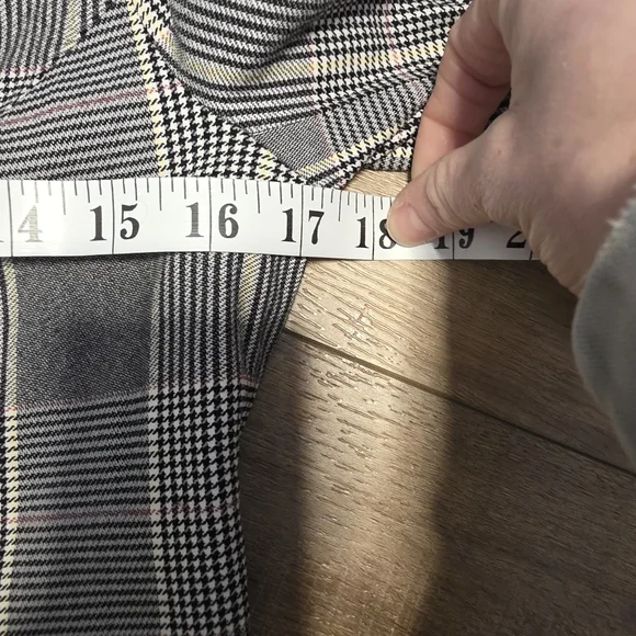 Autres Filles ($100) Plaid Blazer Women’s One Button Academia Preppy Jacket - Picture 6 of 7